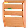 Wooden Mallet Wooden Mallet 3 Pocket Legal Size File Holder, Light Oak CH17-3LO